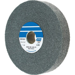 Norton - 6" Diam, 1" Face Width, 1" Center Hole, Fine Grade, Silicon Carbide Deburring Wheel - Convolute, Density 7 Grade - Exact Tooling