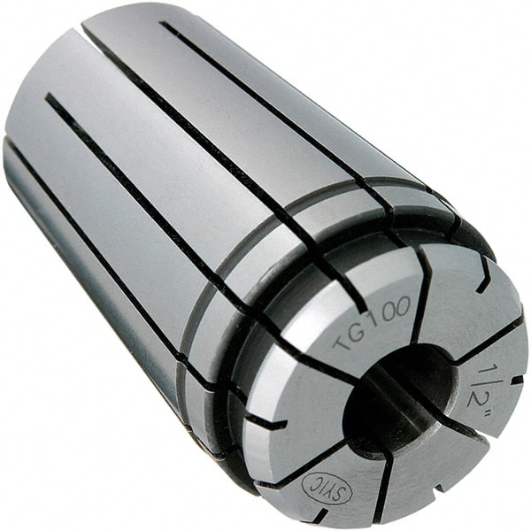 Techniks - TG100 4mm Single Angle Collet - 0.0004" TIR, 3" OAL, 2.001" Overall Diam - Exact Tooling