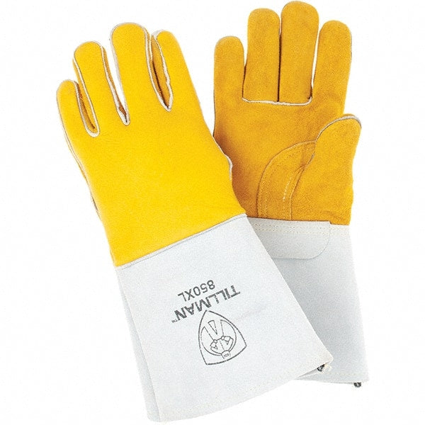TILLMAN - Welder's & Heat Protective Gloves - MP 14" X-LRG ELK WELDING GLOVES TILLMAN - Exact Tooling