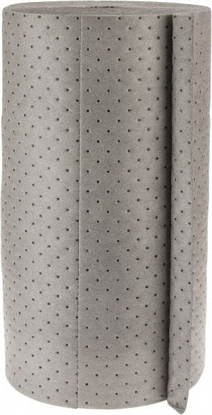 Brady SPC Sorbents - 49 Gal Capacity per Package, Universal Roll - 150' Long x 30" Wide, Gray, Polypropylene - Exact Tooling