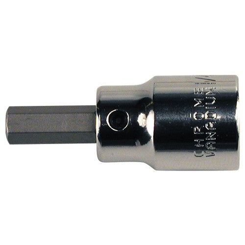 Hex Metric Bit Socket 3/8″ Square Drive with 1/4″ Replaceable Hex Bit 5 mm × 42 mm Overall Length - Exact Tooling