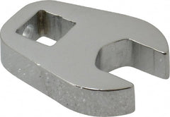 Proto - 12mm 3/8" Drive Chrome Crowfoot Wrench - 1-3/32" Head Diam x 1/4" Head Thickness, 1-15/32" OAL - Exact Tooling