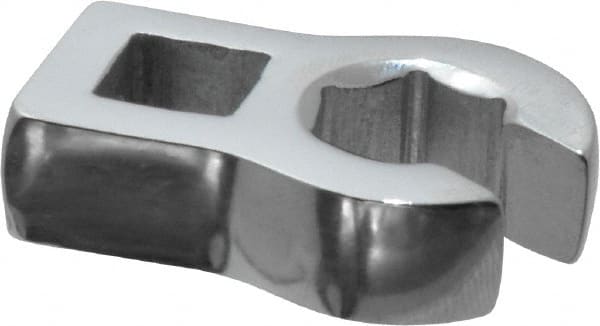 Proto - 12mm 6 Point 3/8" Drive Chrome Flare Nut Crowfoot Wrench - 1-3/32" Head Diam x 1/4" Head Thickness, 1-1/2" OAL - Exact Tooling