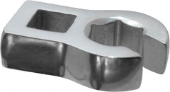 Proto - 12mm 6 Point 3/8" Drive Chrome Flare Nut Crowfoot Wrench - 1-3/32" Head Diam x 1/4" Head Thickness, 1-1/2" OAL - Exact Tooling