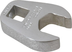 Proto - 14mm 3/8" Drive Chrome Crowfoot Wrench - 1-3/16" Head Diam x 1/4" Head Thickness, 1-1/2" OAL - Exact Tooling