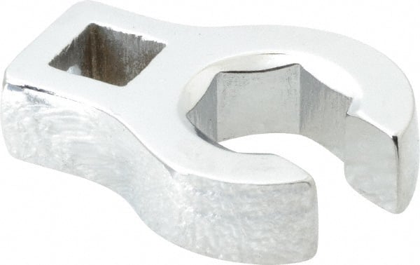 Proto - 16mm 6 Point 3/8" Drive Chrome Flare Nut Crowfoot Wrench - 1-11/32" Head Diam x 1/4" Head Thickness, 1-3/4" OAL - Exact Tooling