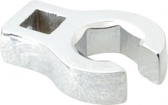 Proto - 16mm 6 Point 3/8" Drive Chrome Flare Nut Crowfoot Wrench - 1-11/32" Head Diam x 1/4" Head Thickness, 1-3/4" OAL - Exact Tooling