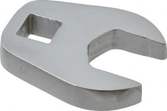 Proto - 17mm 3/8" Drive Chrome Crowfoot Wrench - 1-3/32" Head Diam x 1/4" Head Thickness, 1-23/32" OAL - Exact Tooling