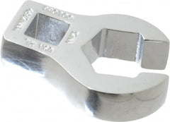 Proto - 17mm 6 Point 3/8" Drive Chrome Flare Nut Crowfoot Wrench - 2-29/32" Head Diam x 1/4" Head Thickness, 1-3/4" OAL - Exact Tooling