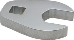 Proto - 18mm 3/8" Drive Chrome Crowfoot Wrench - 1-5/8" Head Diam x 1/4" Head Thickness, 1-15/16" OAL - Exact Tooling