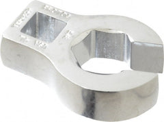 Proto - 5/8" 6 Point 3/8" Drive Chrome Flare Nut Crowfoot Wrench - 1-11/32" Head Diam x 1/4" Head Thickness, 1-3/4" OAL - Exact Tooling