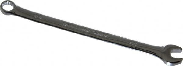 Proto - 1/4" Offset Combination Wrench - 15° Offset Angle, 4-29/32" OAL, Steel, Chrome Finish - Exact Tooling