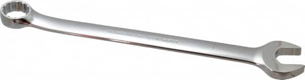 Proto - 1" Offset Combination Wrench - 15° Offset Angle, 14-1/16" OAL, Steel, Chrome Finish - Exact Tooling