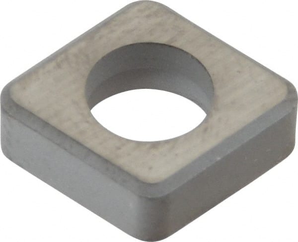 Kennametal - 1/2" Inscribed Circle, Diamond (Shape) Turning Shim for Indexables - Ceramic, 0.187" Thick, Negative Rake - Exact Tooling