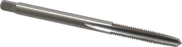 Cleveland - M3.5x0.60 Metric Coarse 6H 3 Flute Bright Finish High Speed Steel Straight Flute Standard Hand Tap - Taper, Right Hand Thread, 50.8mm OAL, 0.38" Thread Length, D4 Limit, Oversize - Exact Tooling