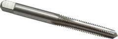 Cleveland - M6x1.00 Metric Coarse 6H 4 Flute Bright Finish High Speed Steel Straight Flute Standard Hand Tap - Taper, Right Hand Thread, 63.5mm OAL, 25.4mm Thread Length, D5 Limit, Oversize - Exact Tooling