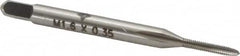 Cleveland - M1.6x0.35 Metric Coarse 6H 2 Flute Bright Finish High Speed Steel Straight Flute Standard Hand Tap - Plug, Right Hand Thread, 1-5/8" OAL, 0.31" Thread Length, D3 Limit, Oversize - Exact Tooling