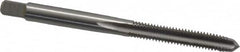 Cleveland - M5x0.80 Metric Coarse 6H 4 Flute Bright Finish High Speed Steel Straight Flute Standard Hand Tap - Plug, Right Hand Thread, 2-3/8" OAL, 1/2" Thread Length, D4 Limit, Oversize - Exact Tooling
