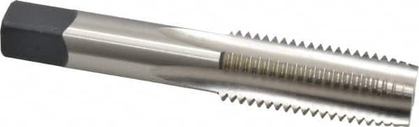 Cleveland - M20x2.50 Metric Coarse 6H 4 Flute Bright Finish High Speed Steel Straight Flute Standard Hand Tap - Plug, Right Hand Thread, 4.469" OAL, 50.8mm Thread Length, D7 Limit, Oversize - Exact Tooling