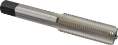 Cleveland - M14x1.50 Metric Fine 4 Flute Bright Finish High Speed Steel Straight Flute Standard Hand Tap - Bottoming, Right Hand Thread, 3.594" OAL, 1.66" Thread Length, D6 Limit, Oversize - Exact Tooling