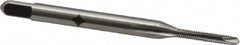 Cleveland - M1.8x0.35 Metric Coarse, 2 Flute, Bright Finish, High Speed Steel Spiral Point Tap - Plug Chamfer, Right Hand Thread, 44.45mm OAL, 0.38" Thread Length, Series 1011 - Exact Tooling