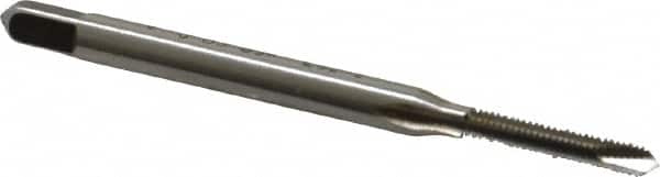 Cleveland - M2.5x0.45 Metric Coarse, 2 Flute, Bright Finish, High Speed Steel Spiral Point Tap - Plug Chamfer, Right Hand Thread, 1-13/16" OAL, 12.7mm Thread Length, 6H Class of Fit, Series 1011 - Exact Tooling