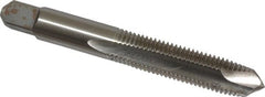 Cleveland - M10x1.25 Metric Fine, 3 Flute, Bright Finish, High Speed Steel Spiral Point Tap - Plug Chamfer, Right Hand Thread, 2-15/16" OAL, 31.75mm Thread Length, Series 1011 - Exact Tooling