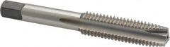 Cleveland - M12x1.75 Metric Coarse, 3 Flute, Bright Finish, High Speed Steel Spiral Point Tap - Plug Chamfer, Right Hand Thread, 3-3/8" OAL, 1.66" Thread Length, 6H Class of Fit, Series 1011 - Exact Tooling