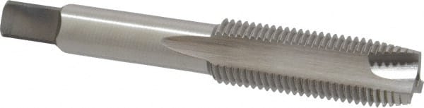 Cleveland - M14x1.50 Metric Fine, 3 Flute, Bright Finish, High Speed Steel Spiral Point Tap - Plug Chamfer, Right Hand Thread, 3-19/32" OAL, 1.66" Thread Length, Series 1011 - Exact Tooling