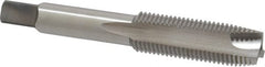 Cleveland - M14x1.50 Metric Fine, 3 Flute, Bright Finish, High Speed Steel Spiral Point Tap - Plug Chamfer, Right Hand Thread, 3-19/32" OAL, 1.66" Thread Length, Series 1011 - Exact Tooling