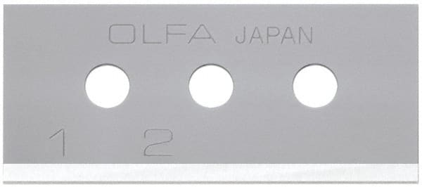 Olfa - 10 Piece Steel Safety Blade - 40mm OAL - Exact Tooling