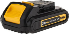 DeWALT - 20 Volt Lithium-Ion Power Tool Battery - 1.5 Ahr Capacity, 1/2 hr Charge Time, Series 20V Max - Exact Tooling
