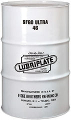 Lubriplate - 55 Gal Drum, ISO 46, SAE 20, Air Compressor Oil - 5°F to 380°, 220 Viscosity (SUS) at 100°F, 52 Viscosity (SUS) at 210°F - Exact Tooling