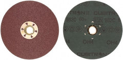 3M - 5" Diam 5/8-11 Threaded Hole 60 Grit Fiber Disc - Medium Grade, Ceramic, 12,000 Max RPM, Series 982C - Exact Tooling