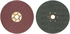 3M - 5" Diam 5/8-11 Threaded Hole 80 Grit Fiber Disc - Medium Grade, Ceramic, 12,000 Max RPM, Series 982C - Exact Tooling