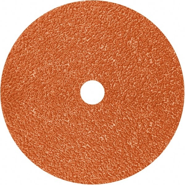 3M - 7" Diam 5/8-11 Threaded Hole 80 Grit Fiber Disc - Medium Grade, Ceramic, 8,600 Max RPM, Series 982C - Exact Tooling