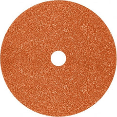 3M - 7" Diam 5/8-11 Threaded Hole 80 Grit Fiber Disc - Medium Grade, Ceramic, 8,600 Max RPM, Series 982C - Exact Tooling