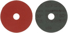3M - 4-1/2" Diam 7/8" Hole 80 Grit Fiber Disc - Medium Grade, Ceramic, 13,300 Max RPM, Series 987C - Exact Tooling