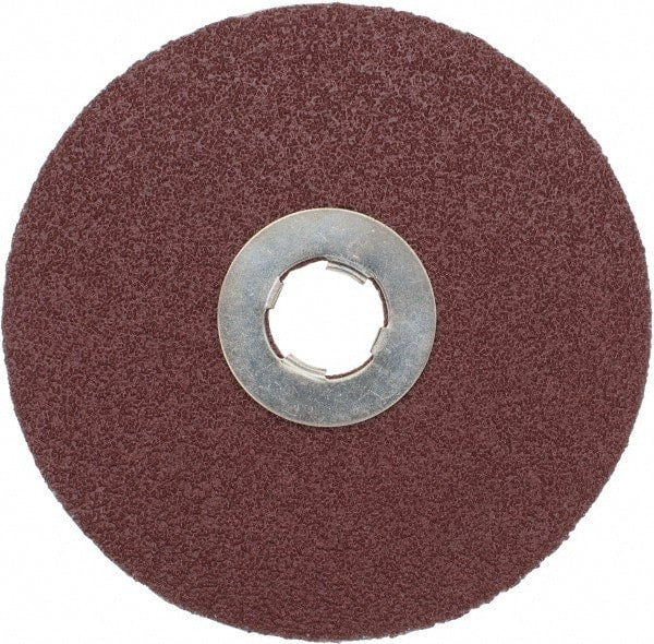 3M - 5" Diam 5/8-11 Threaded Hole 60 Grit Fiber Disc - Medium Grade, Ceramic, 12,000 Max RPM, Series 982C - Exact Tooling