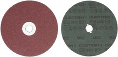 3M - 7" Diam 5/8-11 Threaded Hole 80 Grit Fiber Disc - Medium Grade, Ceramic, 8,600 Max RPM, Series 982C - Exact Tooling