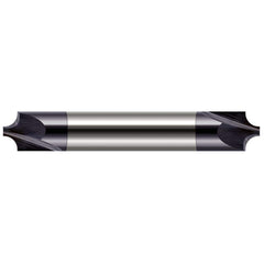 Harvey Tool - 1/8" Radius, 3/8" Diam, 2 Flute Solid Carbide Corner Rounding End Mill - Exact Tooling