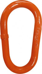 CM - 100 Grade Powder Coated Steel Oblong Master Link - 13/32" Diameter, 5,400 Lb Load Limit - Exact Tooling