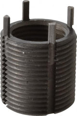 Recoil - M18x1.50 Internal, M24x1.50 External, 24mm Insert Length, Heavy Duty Keylocking Thread Inserts - Carbon Steel, Zinc Phosphate Finish, Grade C1215 - Exact Tooling