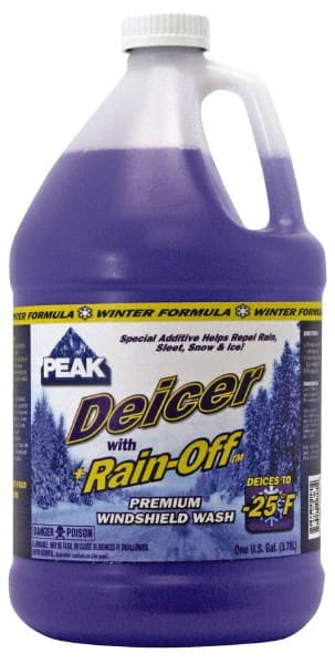 Peak - Water-Based Solution Windshield Washer Fluid - 1 Gal Bottle, -25°  Freezing Point - Exact Tooling
