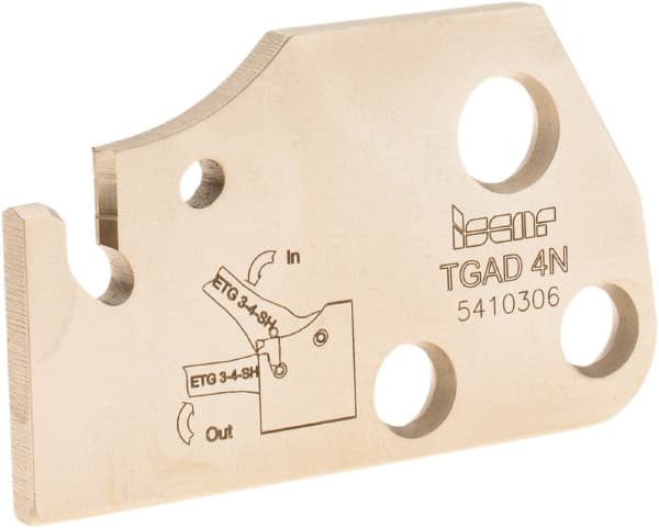 Iscar - 0.146 to 0.177" Groove Width, Right Hand Cut, TGAD Indexable Grooving Blade - 0.126 Seat Size, TAG N-A, TAG N-C/W/M, TAG N-J/JS/JT, TAG N-LF, TAG N-MF, TAG N-UT, TAG R/L-C, TAG R/L-J/JS Insert Style, Series Tang-Grip - Exact Tooling