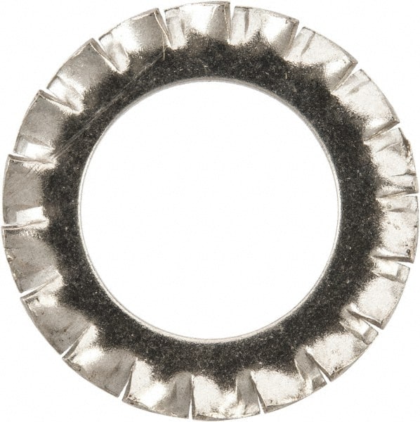 Value Collection - M14 Screw, 15mm ID, Stainless Steel External Tooth Lock Washer - 24mm OD, Uncoated, Grade 316 & Austenitic A4 - Exact Tooling