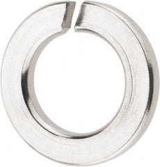 Value Collection - M10, 10.2mm ID, 18.1mm OD, 2.2mm Thick Split Lock Washer - 316 Austenitic Grade A4 Stainless Steel, Uncoated, 10.2mm Min ID, 10.7mm Max ID, 18.1mm Max OD - Exact Tooling
