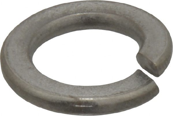 Value Collection - M12, 12.2mm ID, 21.1mm OD, 2.5mm Thick Split Lock Washer - 316 Austenitic Grade A4 Stainless Steel, Uncoated, 12.2mm Min ID, 12.7mm Max ID, 21.1mm Max OD - Exact Tooling