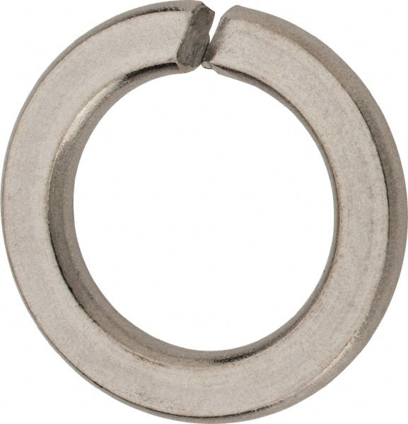 Value Collection - M18, 18.2mm ID, 29.4mm OD, 3.5mm Thick Split Lock Washer - 316 Austenitic Grade A4 Stainless Steel, Uncoated, 18.2mm Min ID, 19mm Max ID, 29.4mm Max OD - Exact Tooling