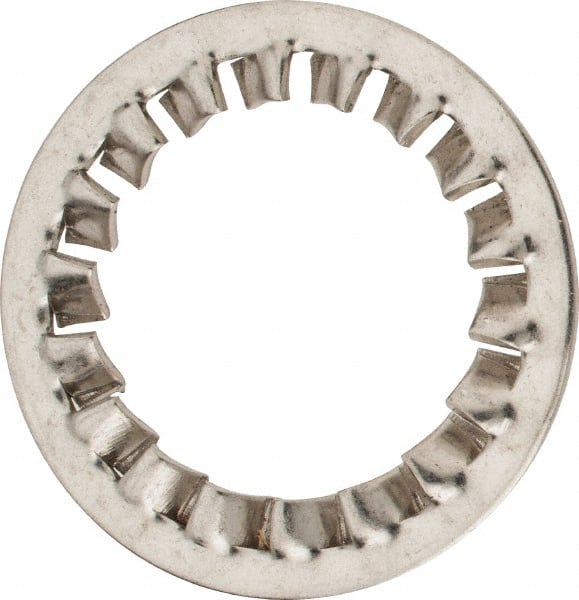 Value Collection - M30 Screw, 31mm ID, Stainless Steel Internal Tooth Lock Washer - 48mm OD, Uncoated, Grade 316 & Austenitic A4 - Exact Tooling